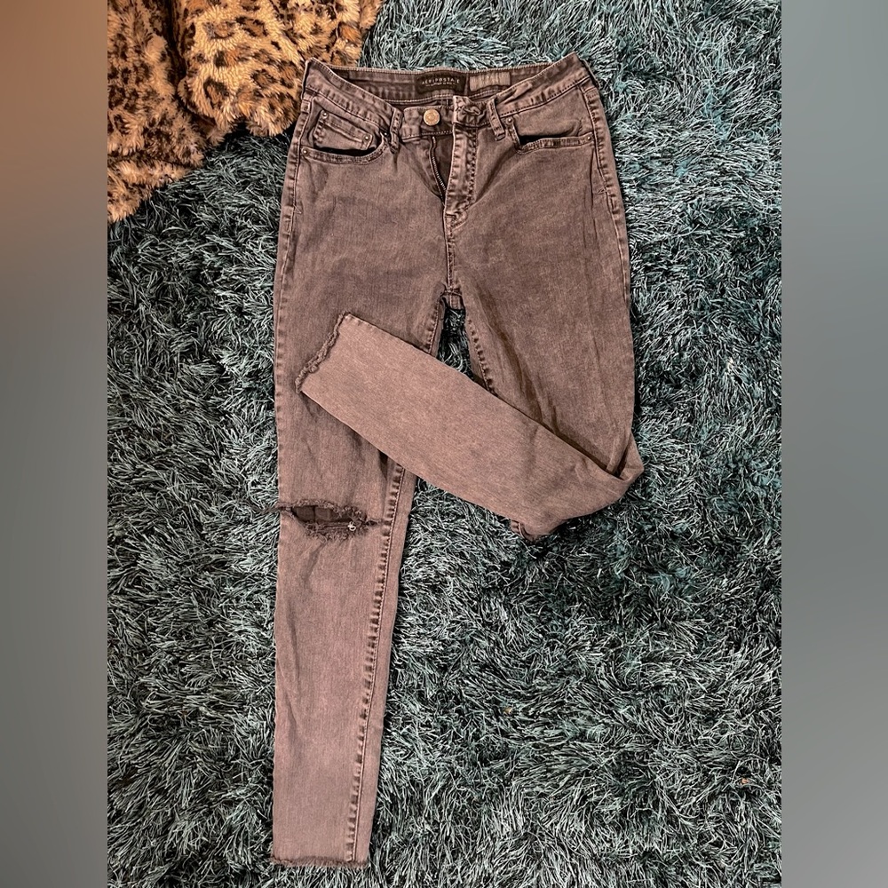 Aeropostale Gray High-waisted Jeggings size 6